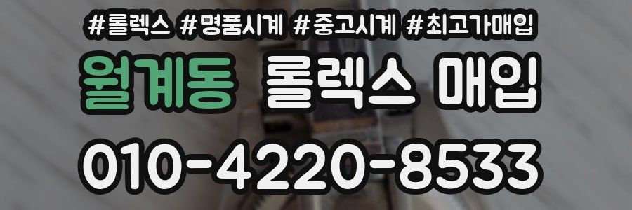 월계동 롤렉스 매입