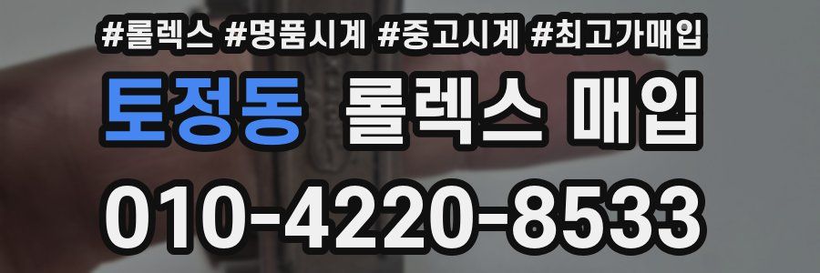 토정동 롤렉스 매입