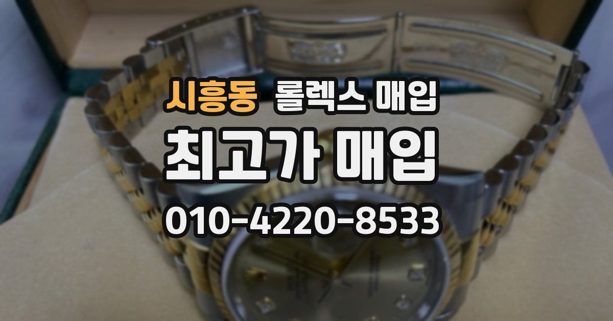 시흥동 롤렉스 매입