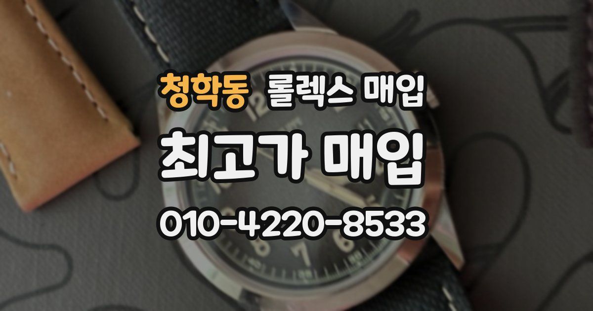 청학동 롤렉스 매입