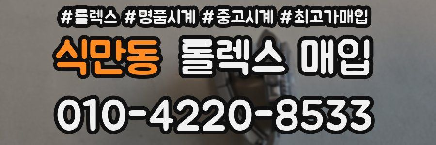 식만동 롤렉스 매입