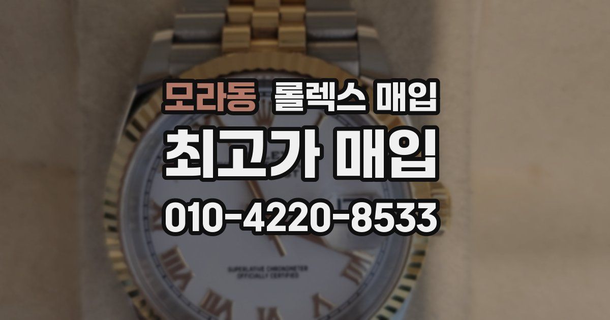 모라동 롤렉스 매입
