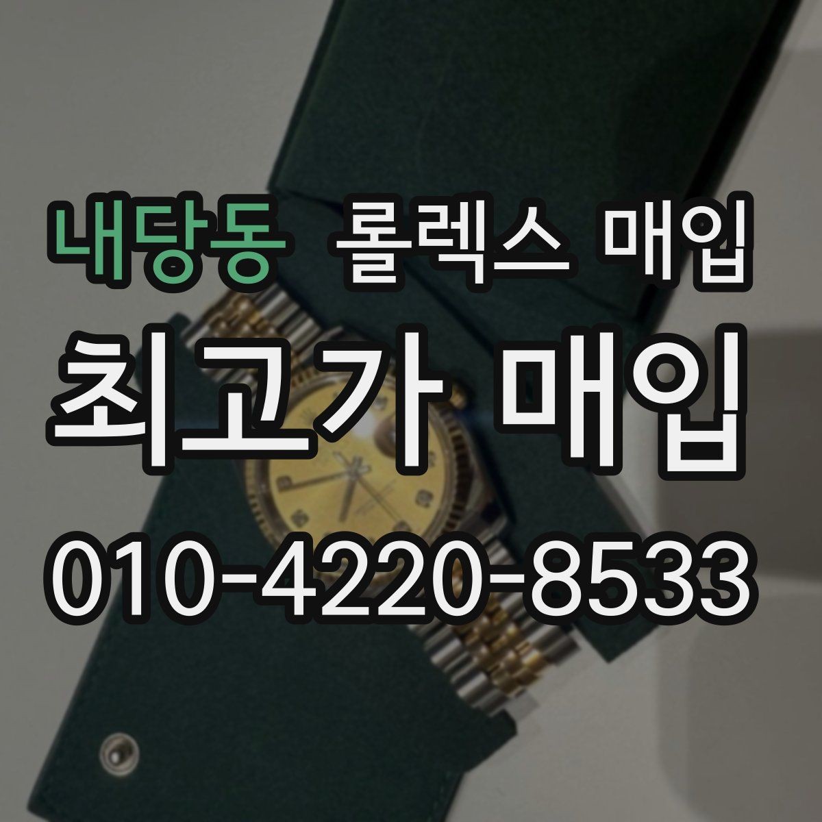 내당동 롤렉스 매입 데이데이 모델 감정 시 핵심 포인트