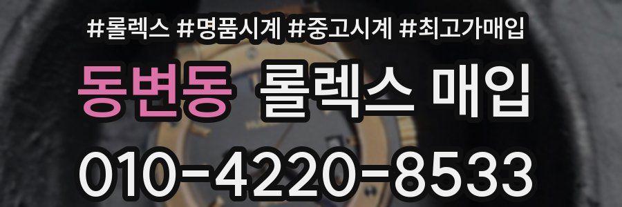 동변동 롤렉스 매입