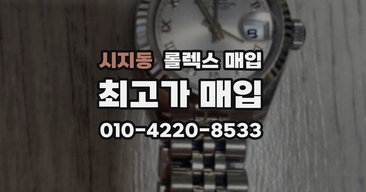 시지동 롤렉스 매입
