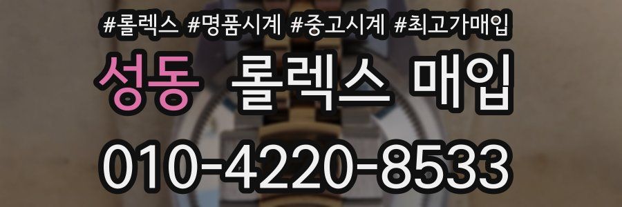 성동 롤렉스 매입