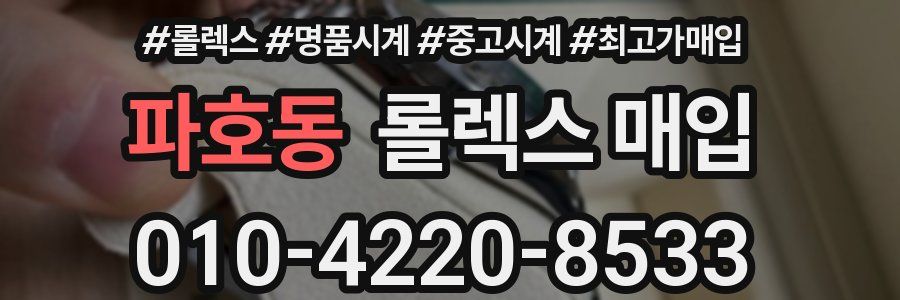 파호동 롤렉스 매입