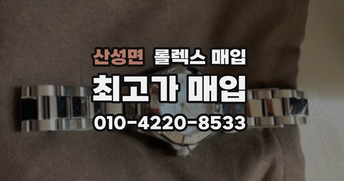 산성면 롤렉스 매입