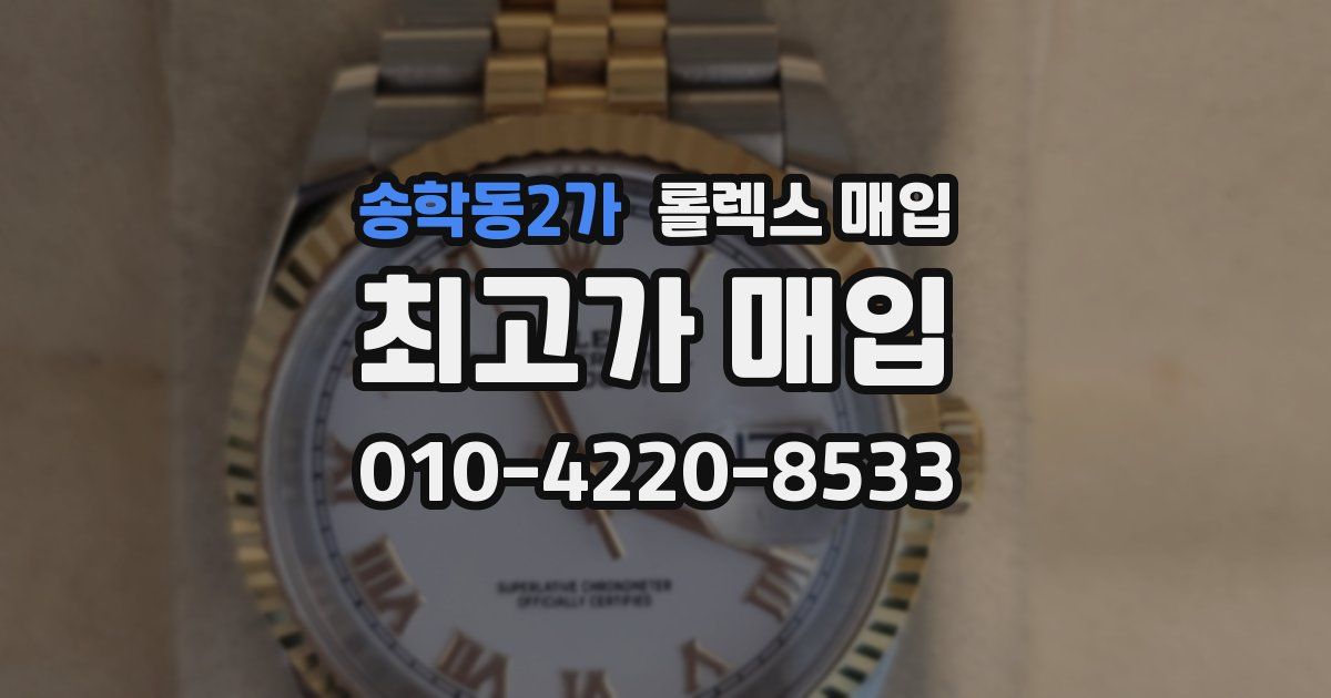 송학동2가 롤렉스 매입