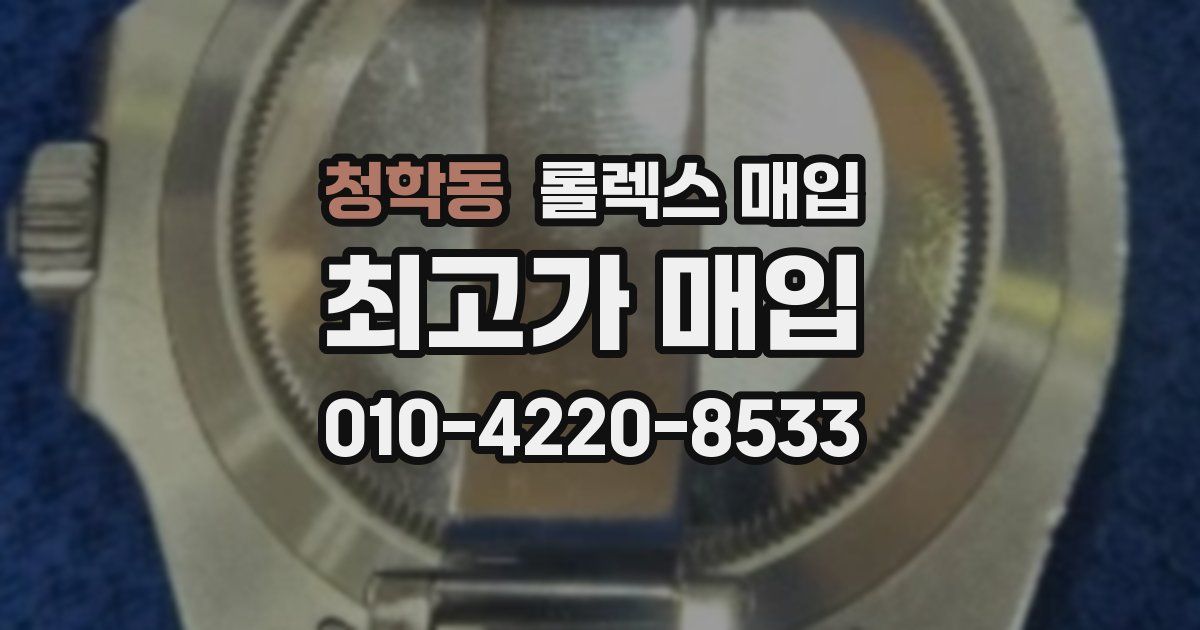 청학동 롤렉스 매입