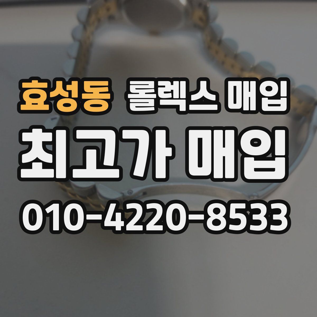 효성동 롤렉스 매입