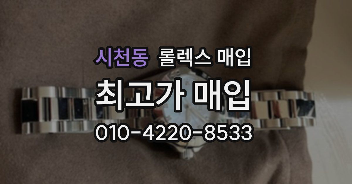 시천동 롤렉스 매입