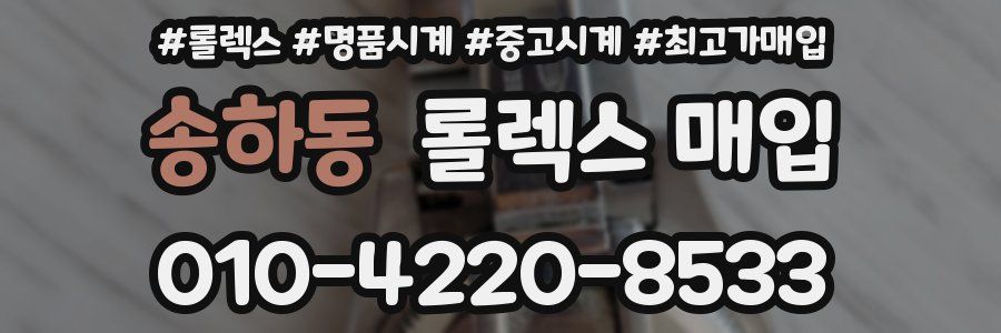 송하동 롤렉스 매입