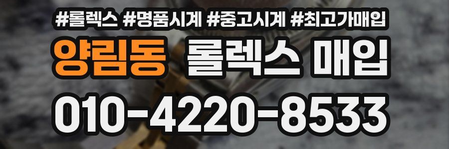 양림동 롤렉스 매입