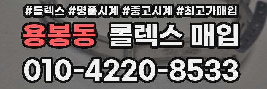 용봉동 롤렉스 매입