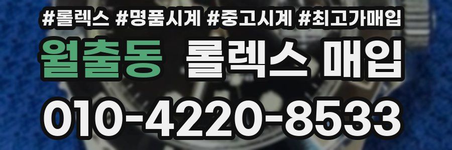 월출동 롤렉스 매입
