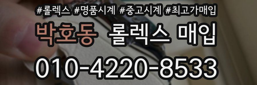 박호동 롤렉스 매입
