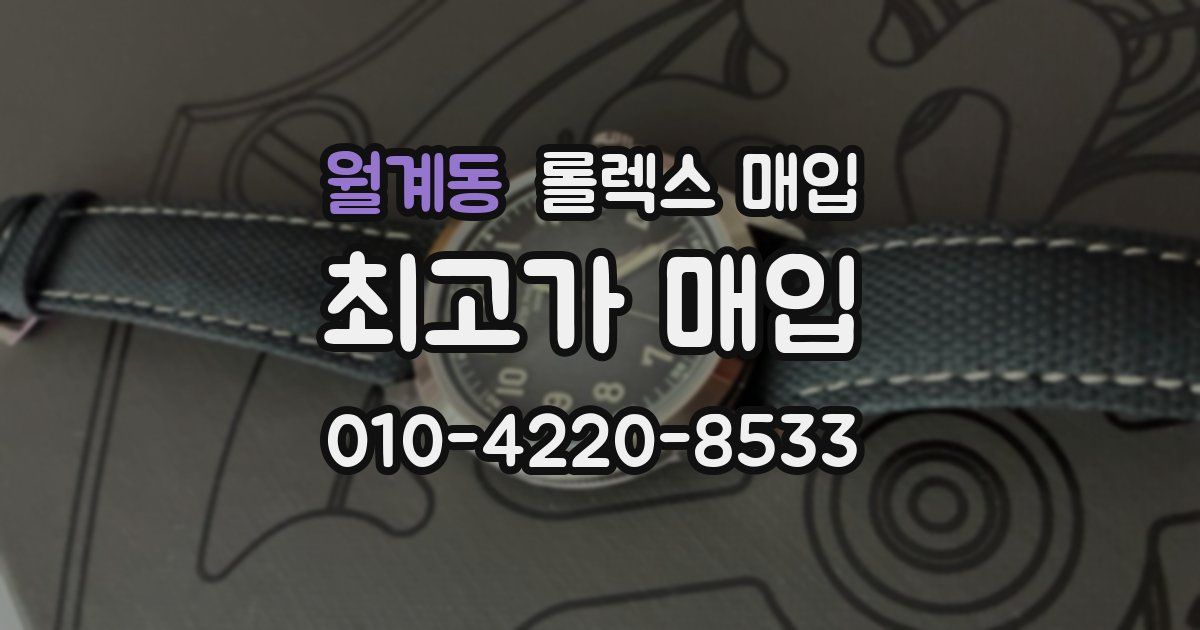 월계동 롤렉스 매입