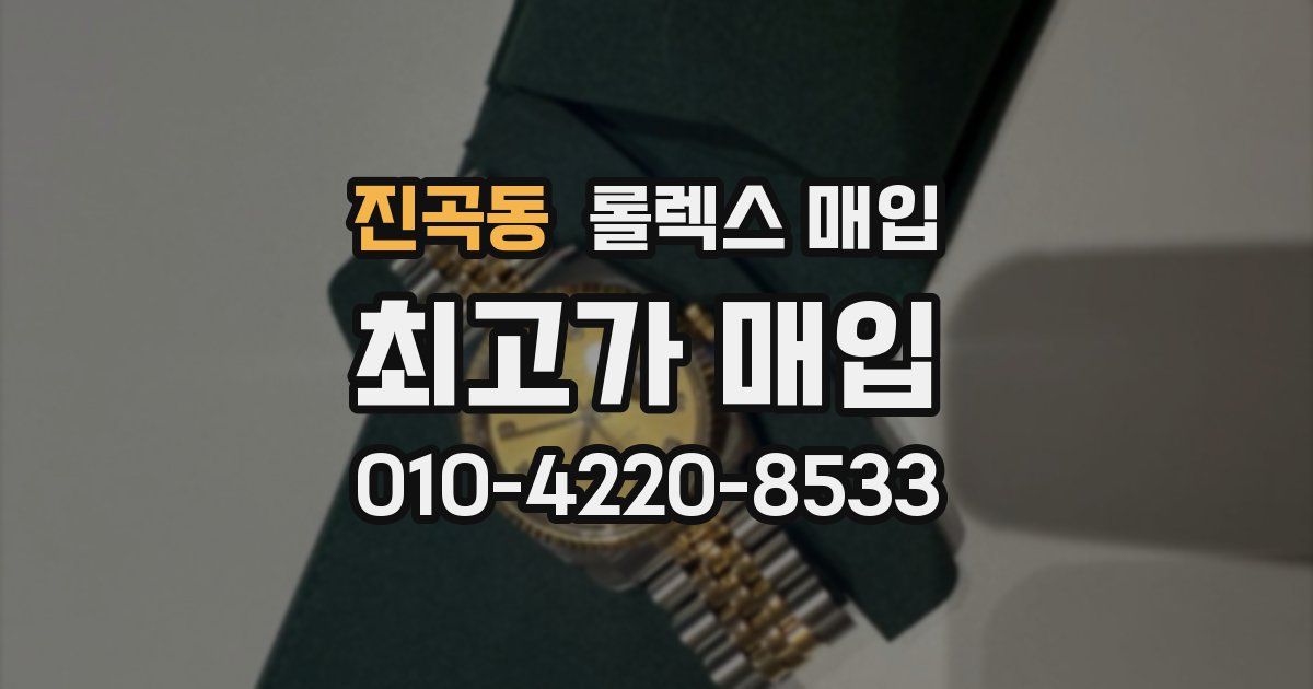 진곡동 롤렉스 매입