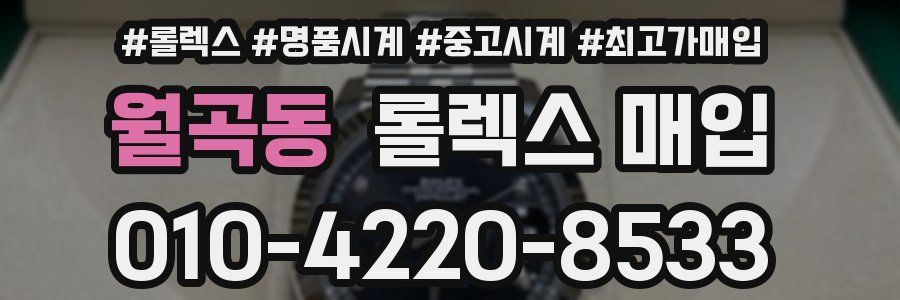 월곡동 롤렉스 매입