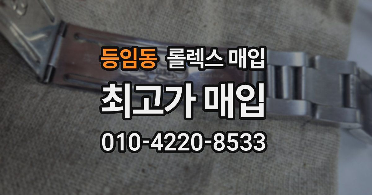 등임동 롤렉스 매입