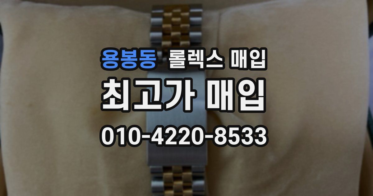 용봉동 롤렉스 매입