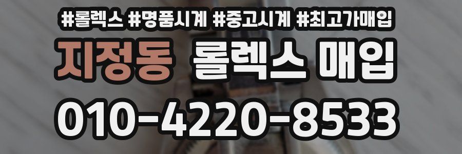 지정동 롤렉스 매입