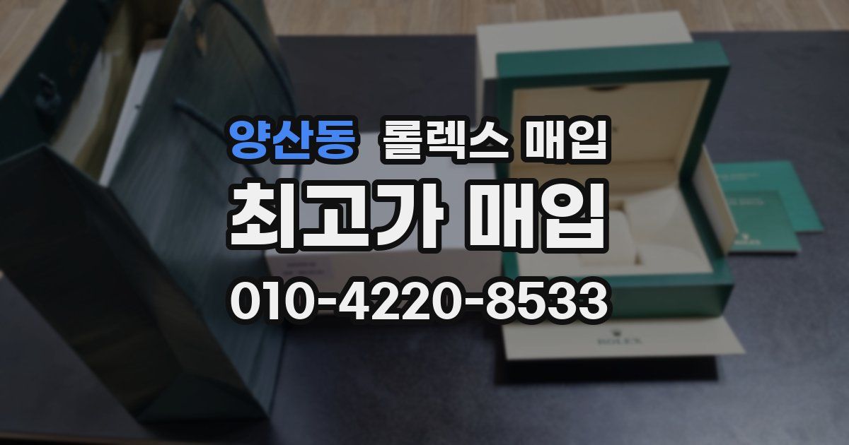 양산동 롤렉스 매입
