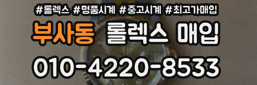 부사동 롤렉스 매입