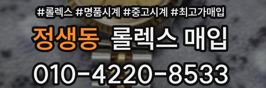 정생동 롤렉스 매입
