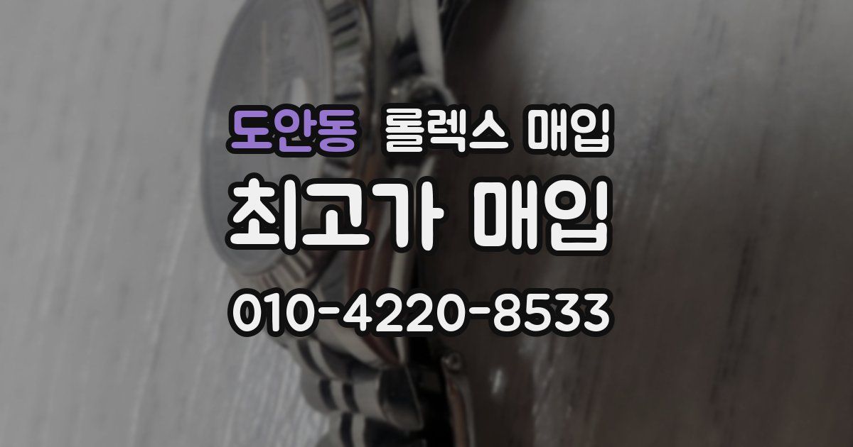 도안동 롤렉스 매입