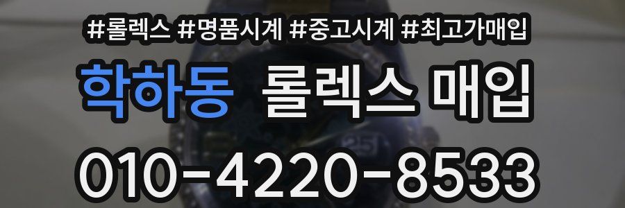 학하동 롤렉스 매입