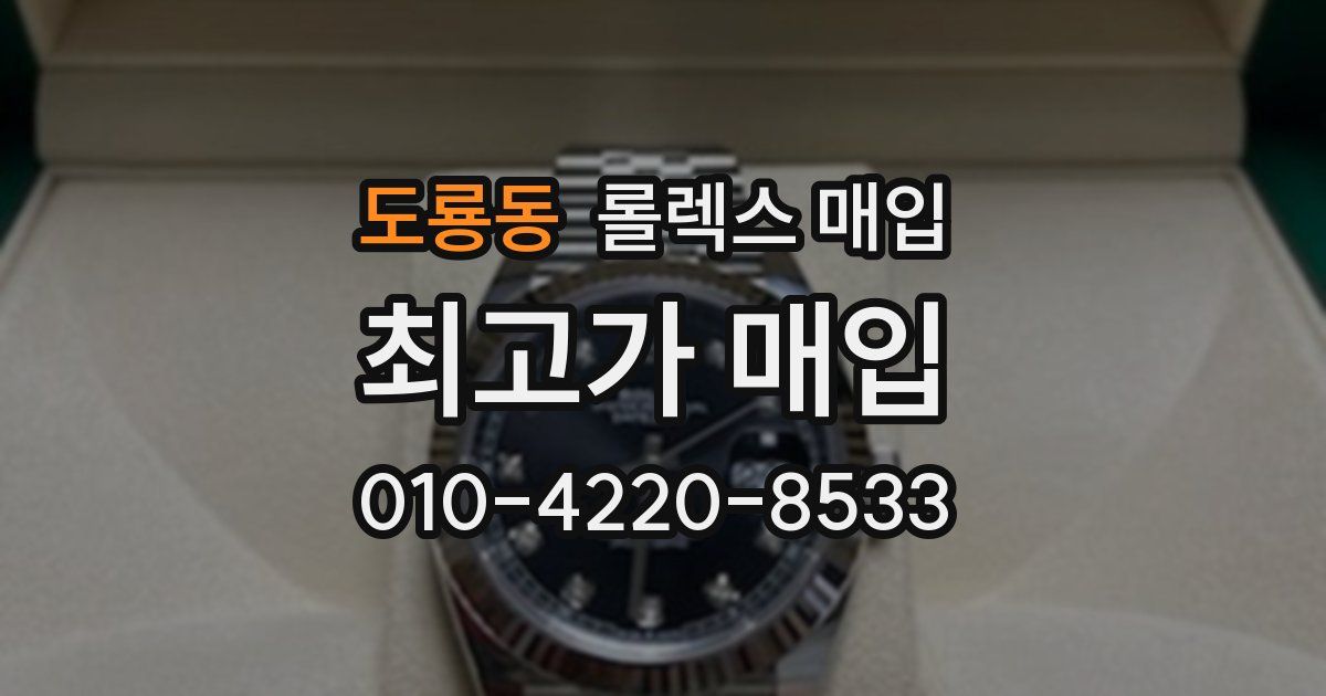 도룡동 롤렉스 매입