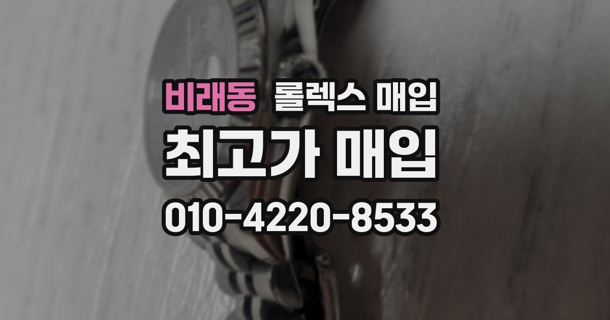 비래동 롤렉스 매입