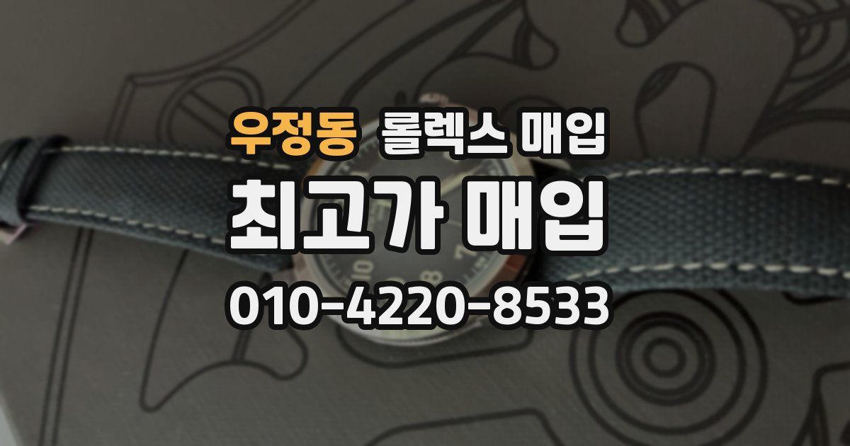 우정동 롤렉스 매입