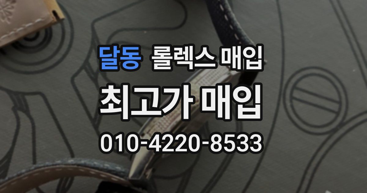 달동 롤렉스 매입
