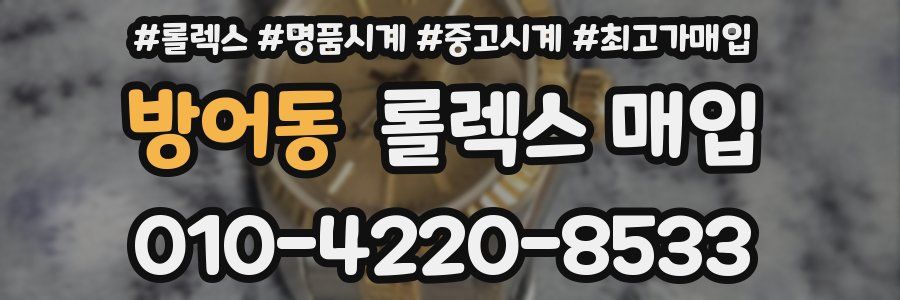 방어동 롤렉스 매입