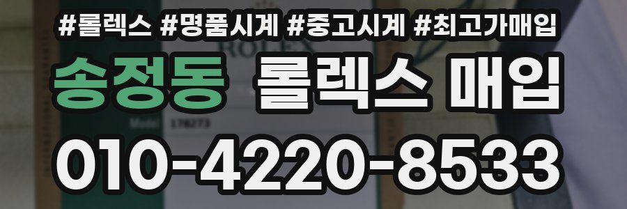 송정동 롤렉스 매입