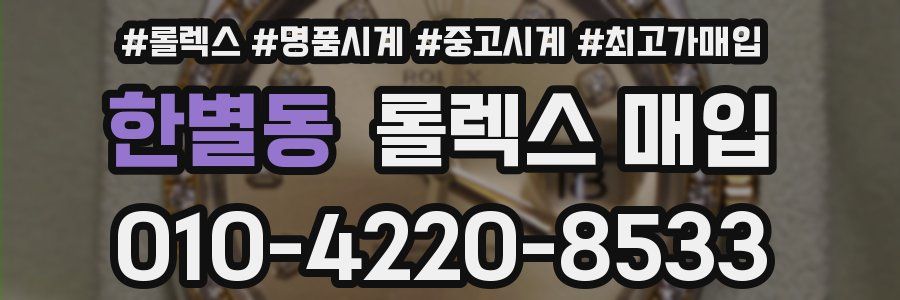 한별동 롤렉스 매입