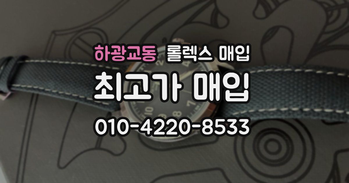 하광교동 롤렉스 매입