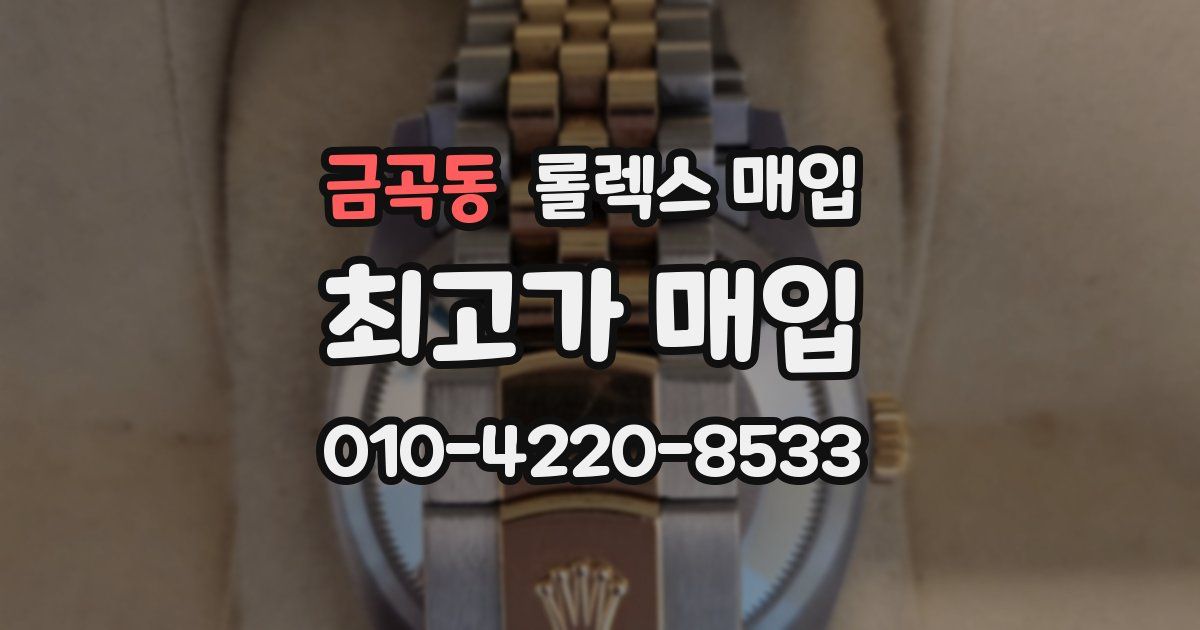 금곡동 롤렉스 매입