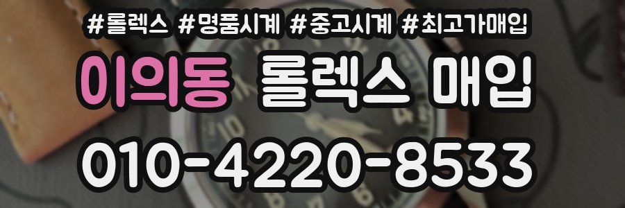 이의동 롤렉스 매입