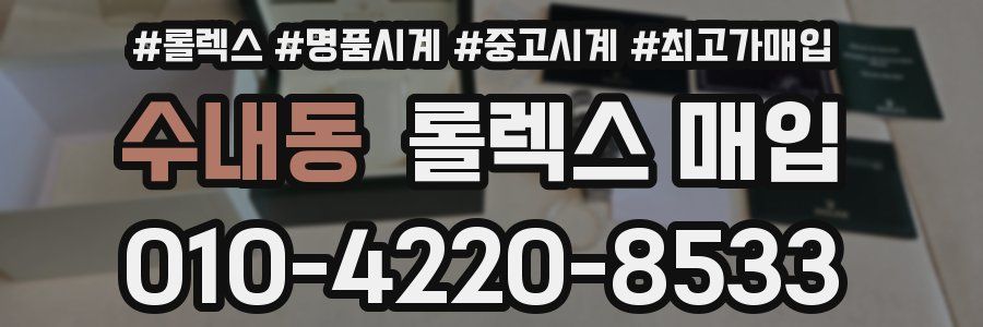 수내동 롤렉스 매입