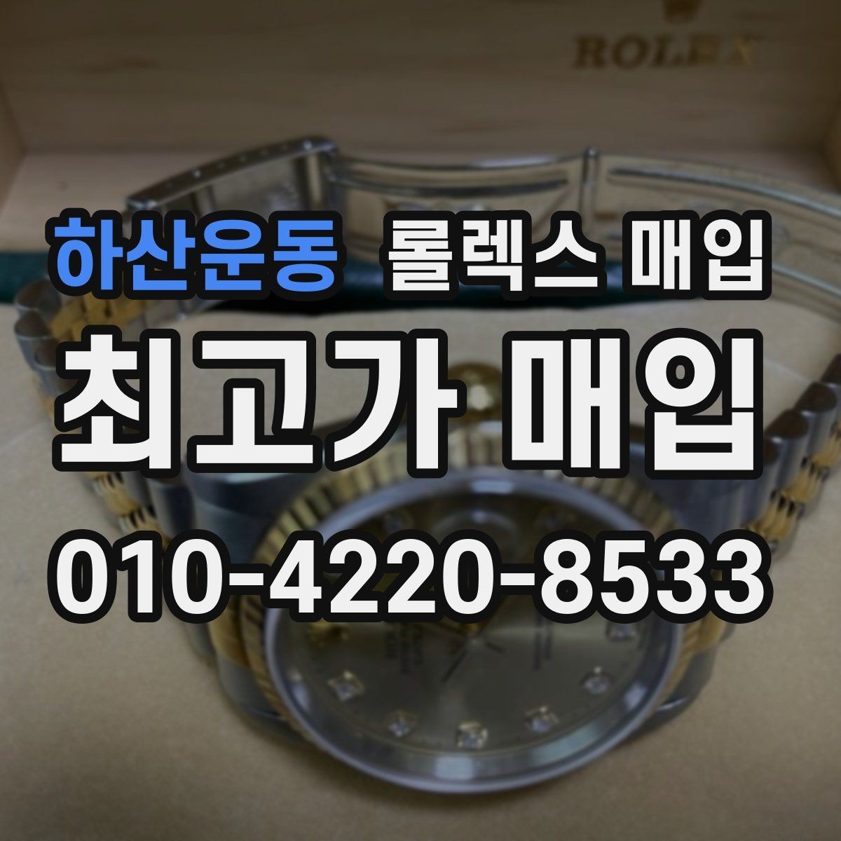 하산운동 롤렉스 매입 화이트골드와 옐로골드 차이