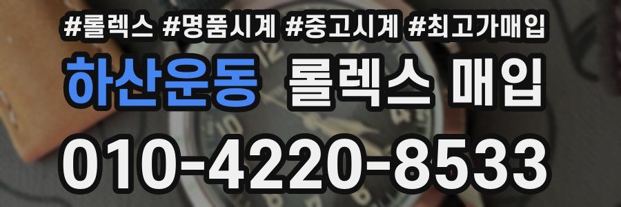 하산운동 롤렉스 매입