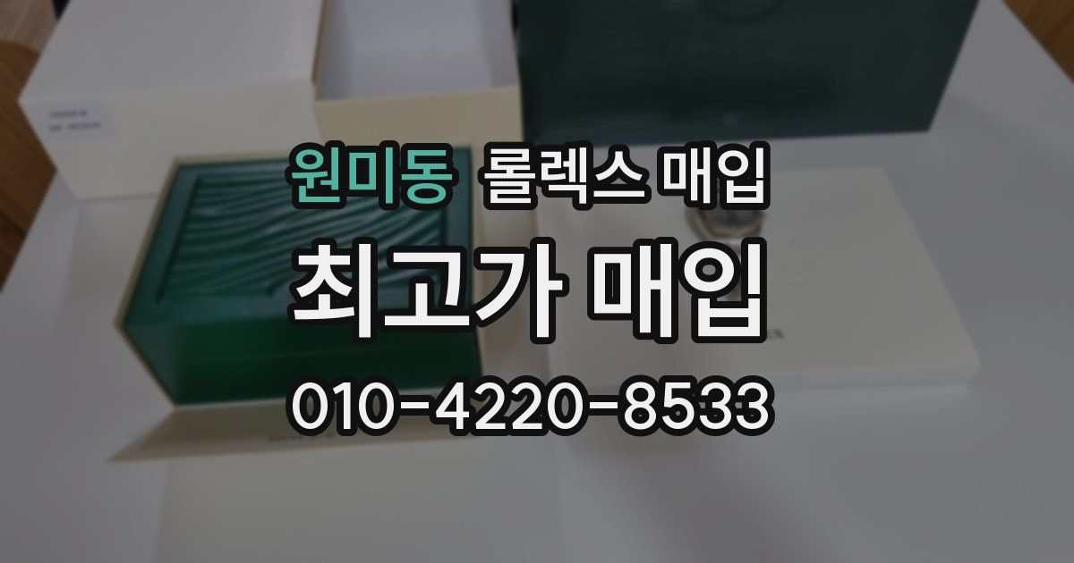 원미동 롤렉스 매입
