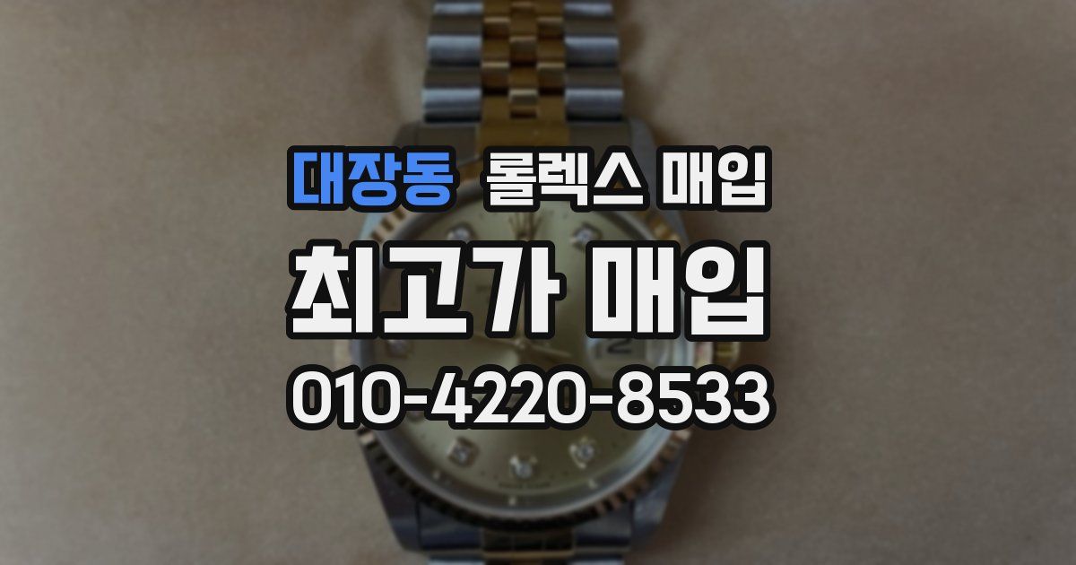 대장동 롤렉스 매입