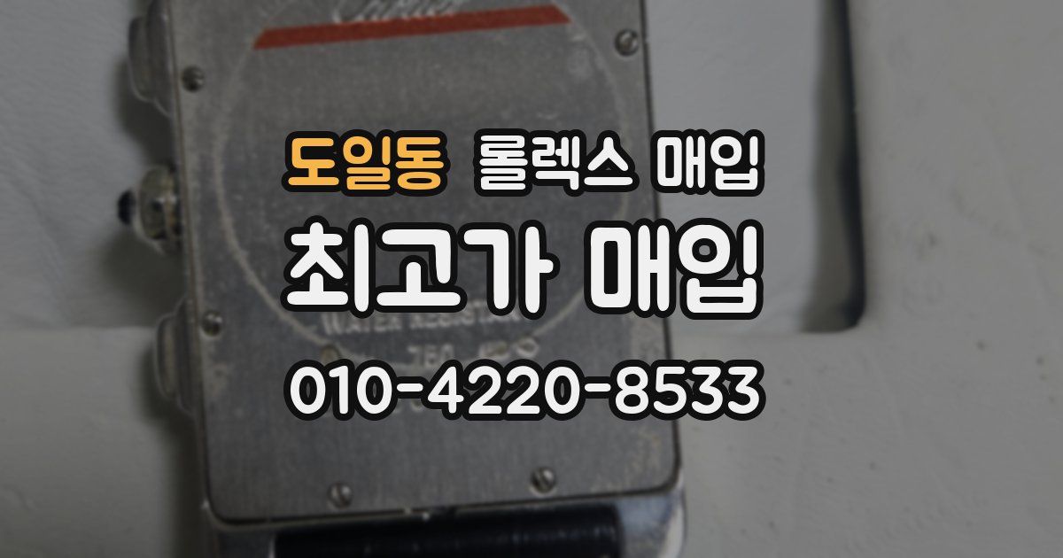 도일동 롤렉스 매입