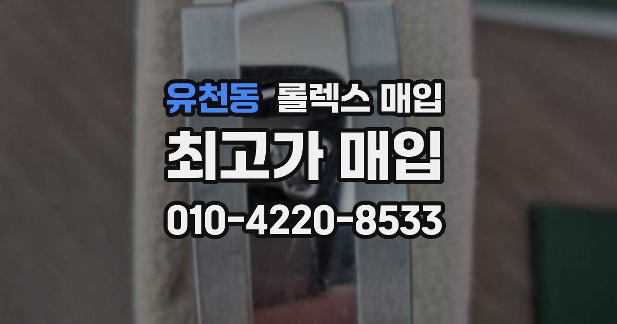유천동 롤렉스 매입