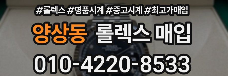 양상동 롤렉스 매입